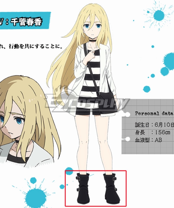 

Angels Of Death Satsuriku No Tenshi Ray Rachel Gardner Black Shoes Cosplay Boots
