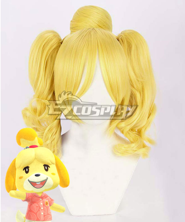 Animal Crossing: New Horizons Isabelle Golden Cosplay Wig