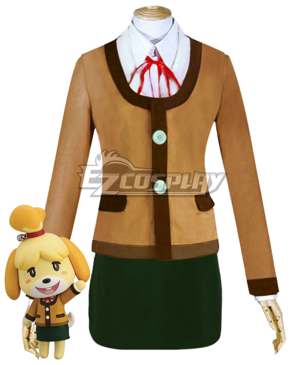 Animal Crossing: New Horizons Isabelle Winter Outfit Cosplay Costume
