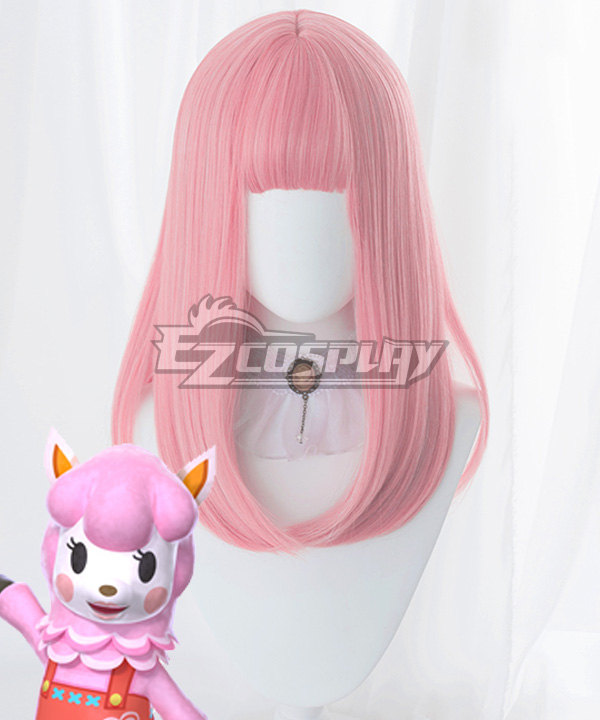 Animal Crossing: New Horizons Reese Risa Pink Cosplay Wig