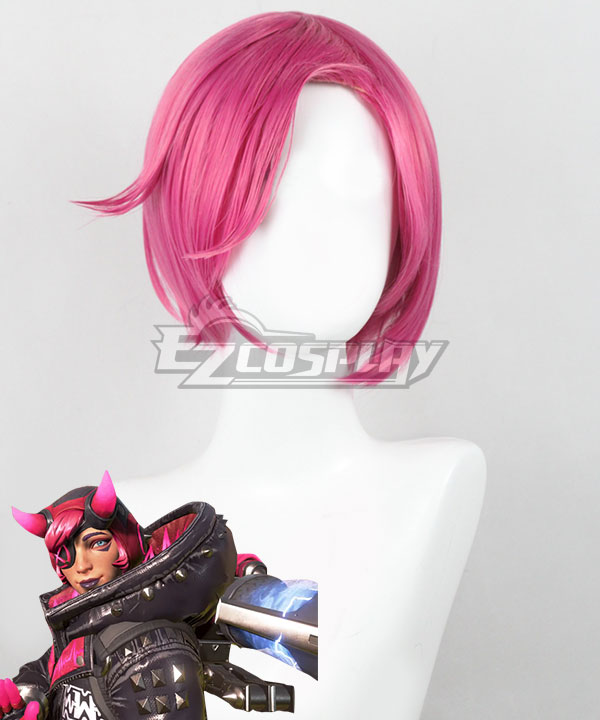Apex Legends Wattson Pink Cosplay Wig