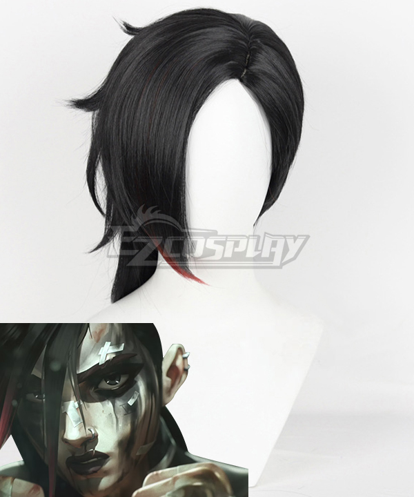 Arcane Season 2 League of Legends LOL Vi Black Cosplay Wig