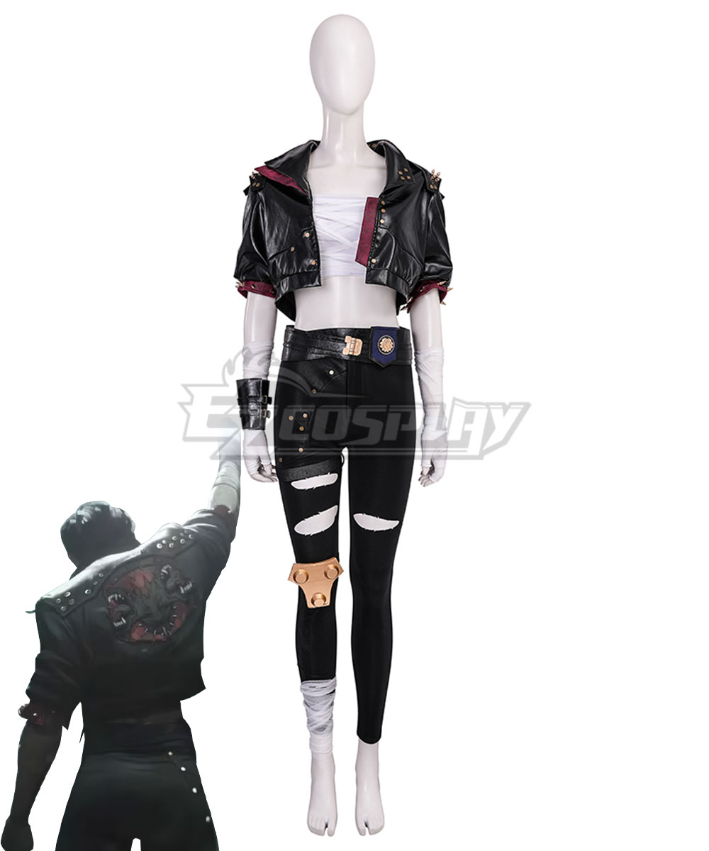 Arcane Season 2 League of Legends LOL Vi Black Cosplay Costume