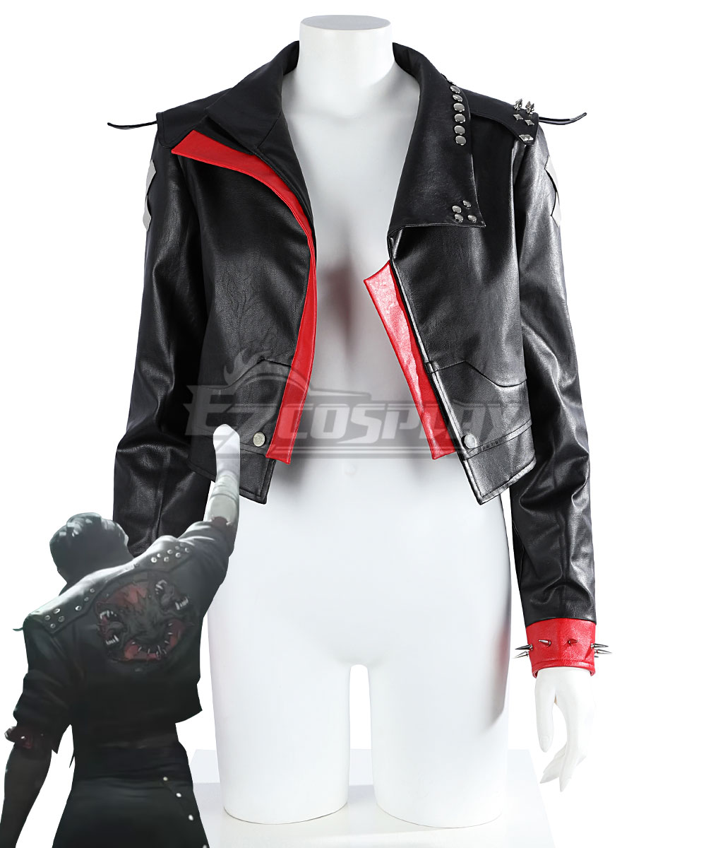 Arcane Season 2 League of Legends LOL Vi Black Only Coat Cosplay Costume