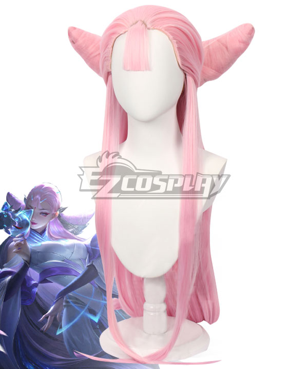 Arena Of Valor Honor of Kings Diao Chan Cat Shadow Phantom Dance Pink Cosplay Wig