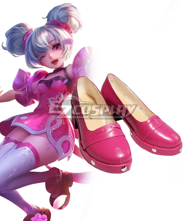 Arena Of Valor Honor of Kings Xiao Qiao Pink Cosplay Shoes