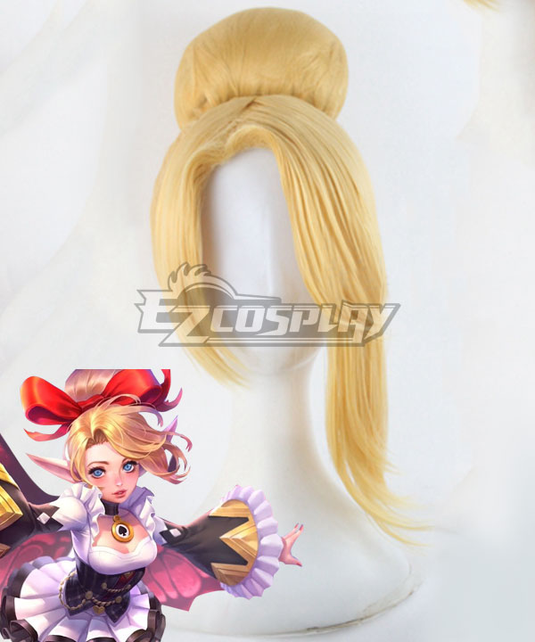 Arena of Valor Krixi Maid Golden Cosplay Wig