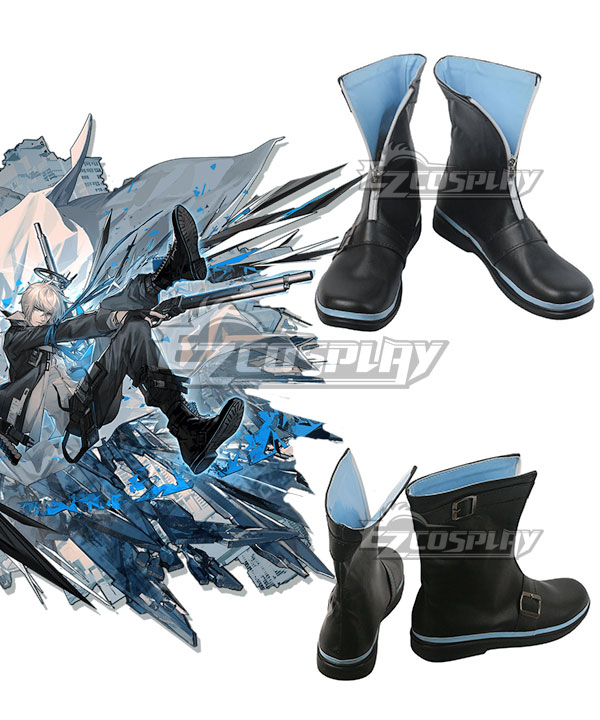 Arknights Executor Titleless Code Black Cosplay Shoes