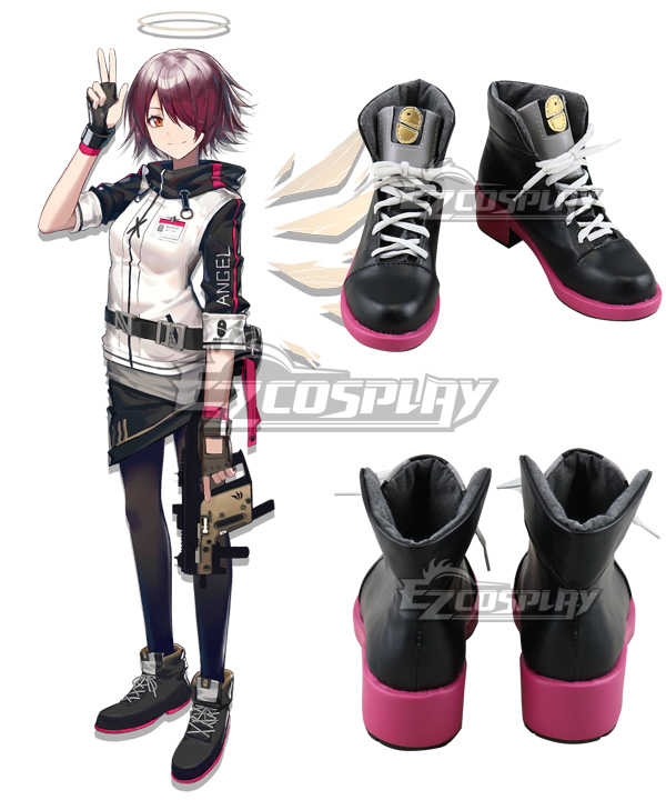 Arknights Exusiai Black Cosplay Shoes