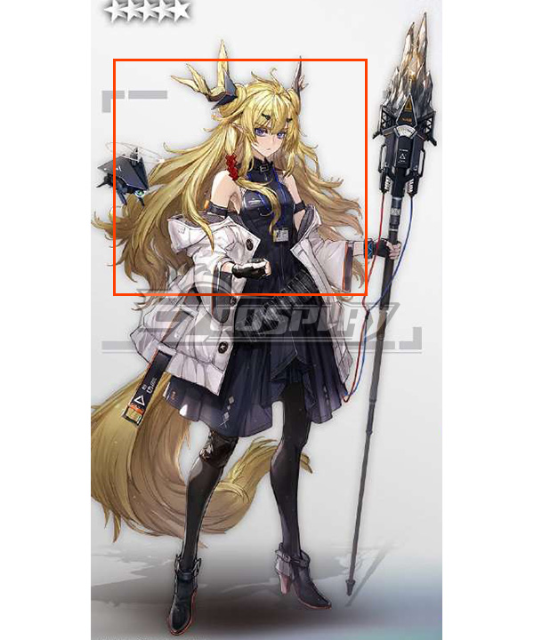 Arknights Leizi Golden Cosplay Wig