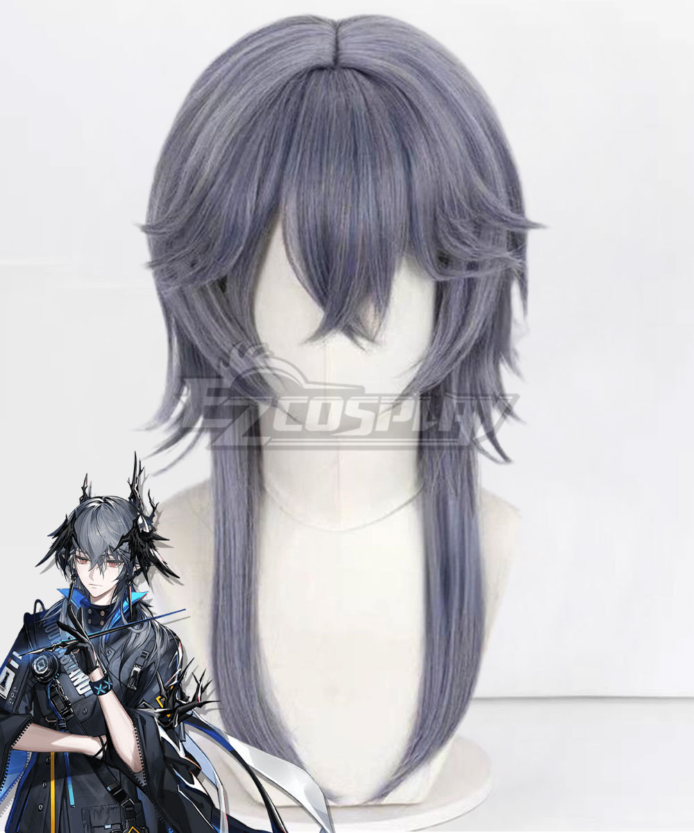 Arknights Logos Grey Cosplay Wig