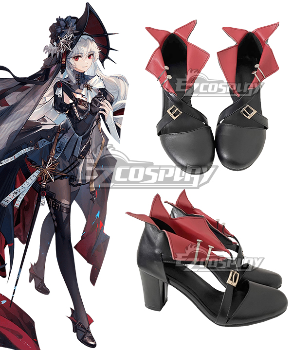Arknights Specter the Unchained Born as One Black Cosplay Shoes