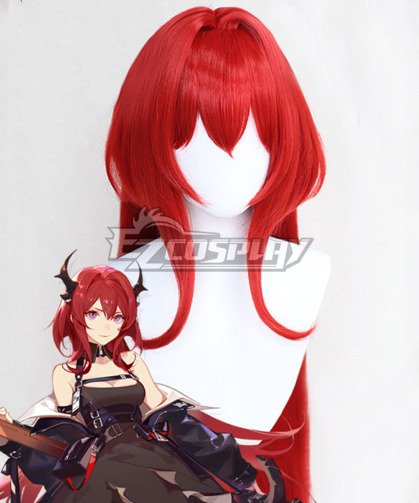 Arknights Surtr Red Cosplay Wig