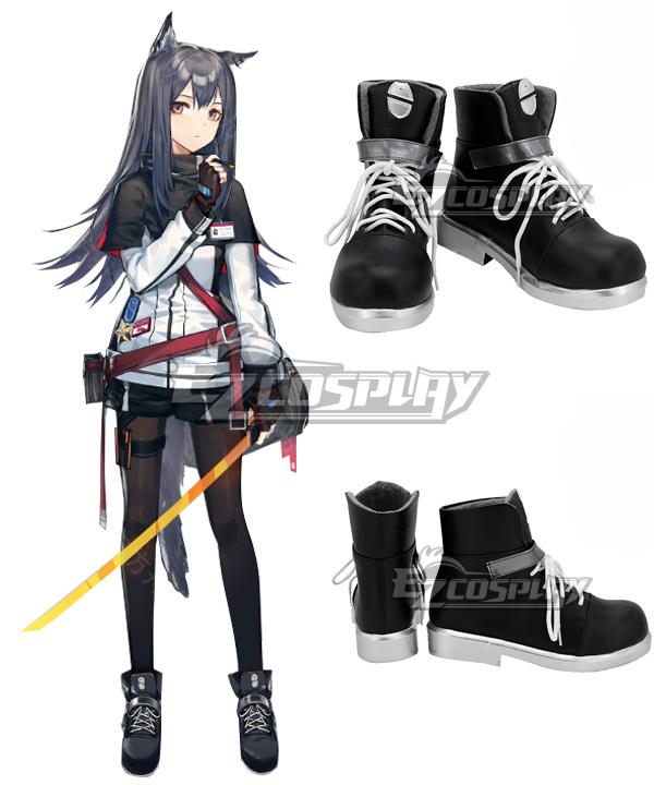 Arknights Texas Black Cosplay Shoes
