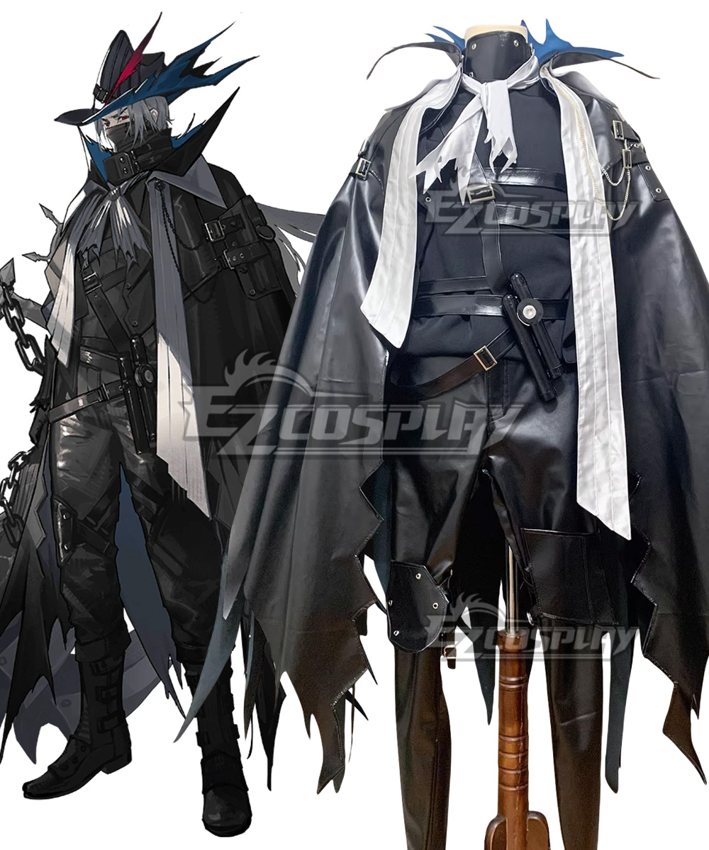 Arknights Ulpianus Black Cosplay Costume