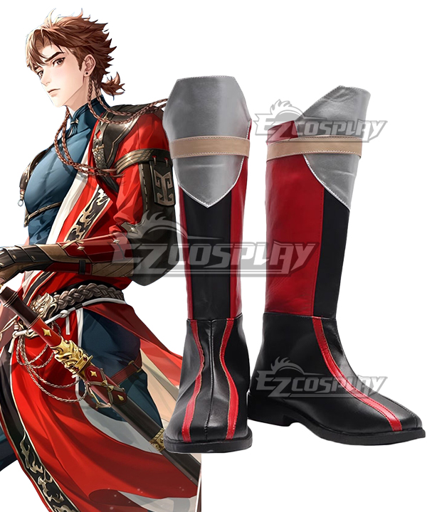 Ashes of the Kingdom Sun Ce Shoes Cosplay Boots