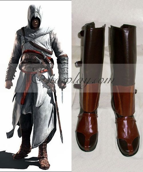 

Assassin's Creed II Ezio Cosplay Boots-055
