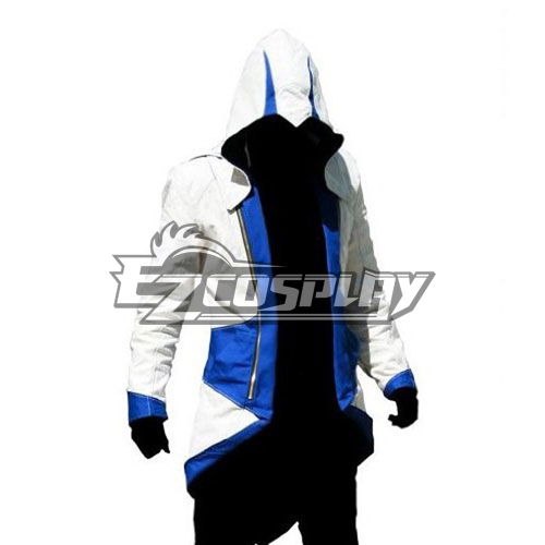 Assassin's Creed II Ezio White & Blue Cosplay Hoodie