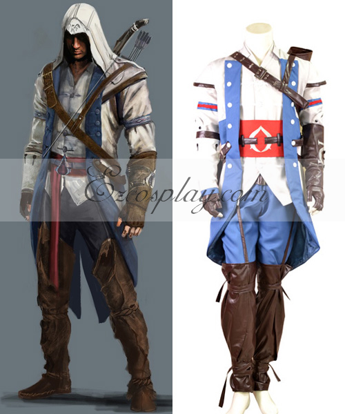 Assassin&#39;s Creed III Connor Render Cosplay-Kostüm