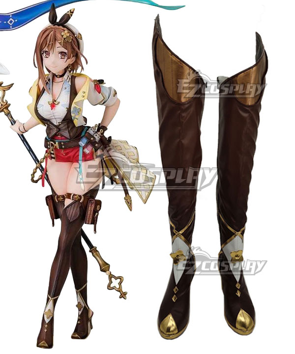 Atelier Ryza 3: Alchemist of the End & the Secret Key Announced Reisalin Stout Brown Cosplay Shoes