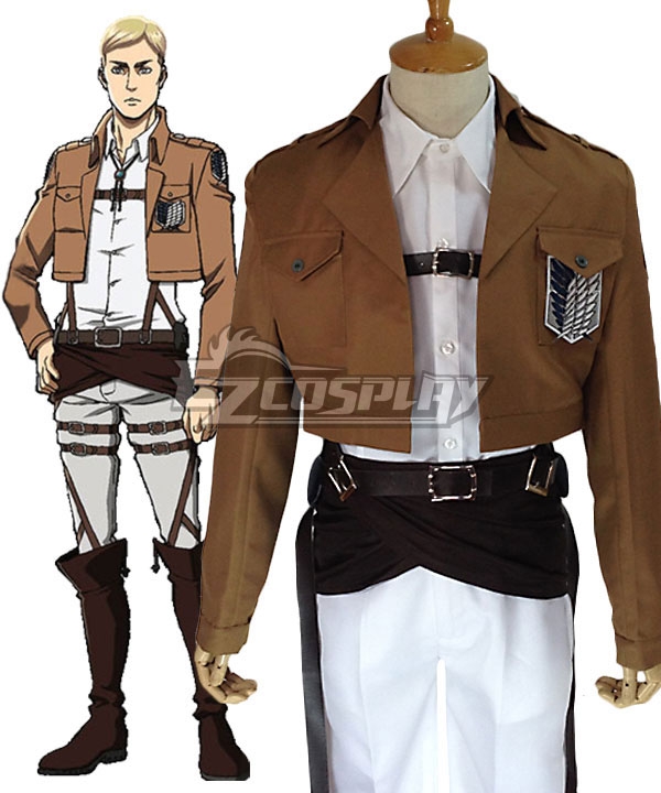 Attack on Titan Shingeki no Kyojin Erwin Smith Elvin Smith Scout Regiment Cosplay Costume