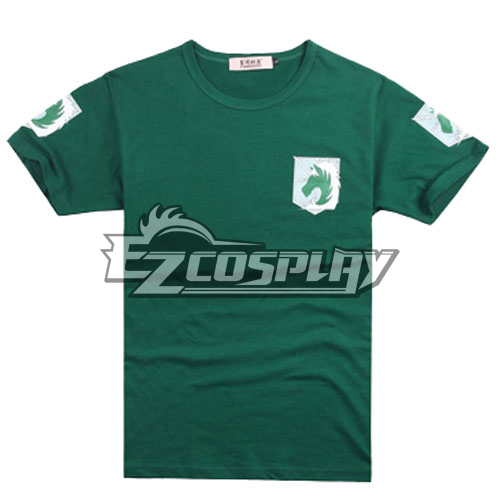 

Attack on Titan Gendarmerie Green Shirt Cosplay Costume