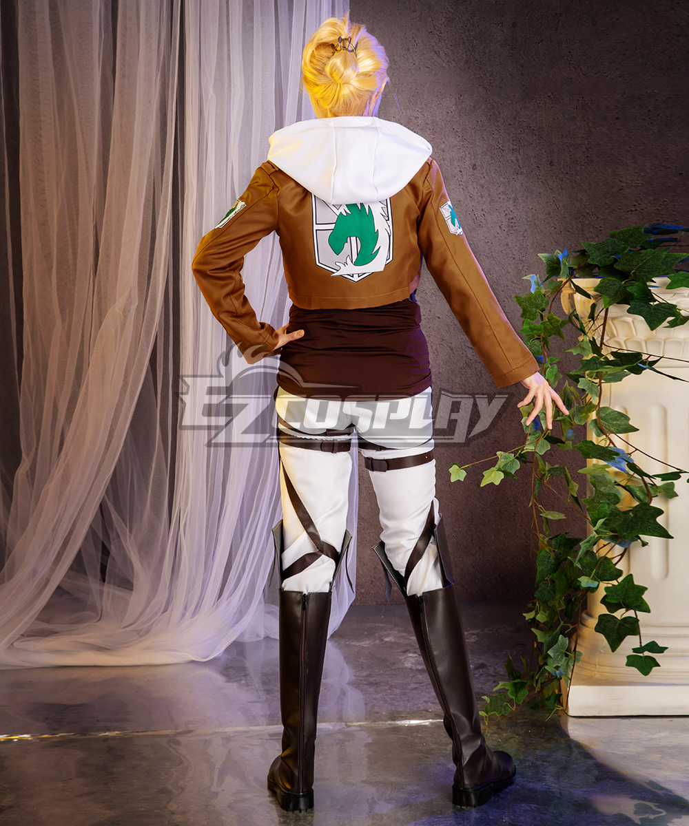 AoT Shingeki no Kyojin Annie Leonhart Military Police Regiment Cosplay  Costume, image size:1000x1200