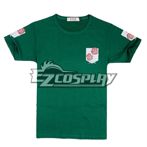 Attack on Titan Standing Corps Green Shirt Cosplay Costume
