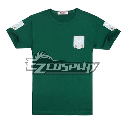 

Attack on Titan Training Corps Green Shirt Cosplay Costume