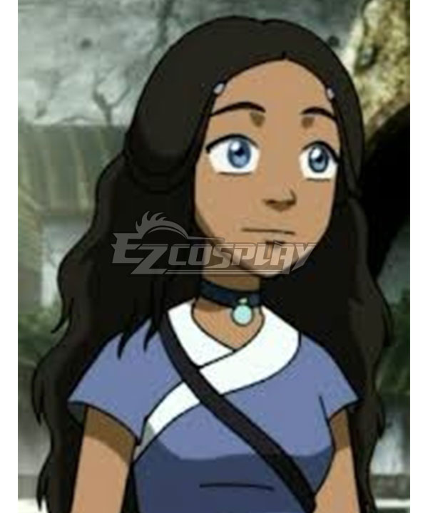 Avatar: The Last Airbender Katara Long  Black Cosplay Wig
