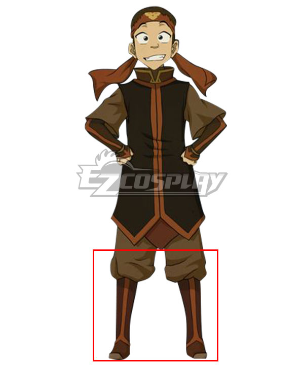 Avatar The Last AirBender Aang Red Brown Shoes Cosplay Boots