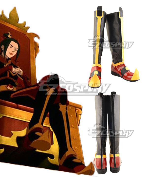 Avatar: The Last Airbender Azula Black Red Shoes Cosplay Boots