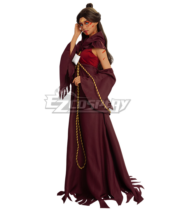 painted lady dress Avatar: The Last Airbender Katara: As The Cosplay Costume 011821launch