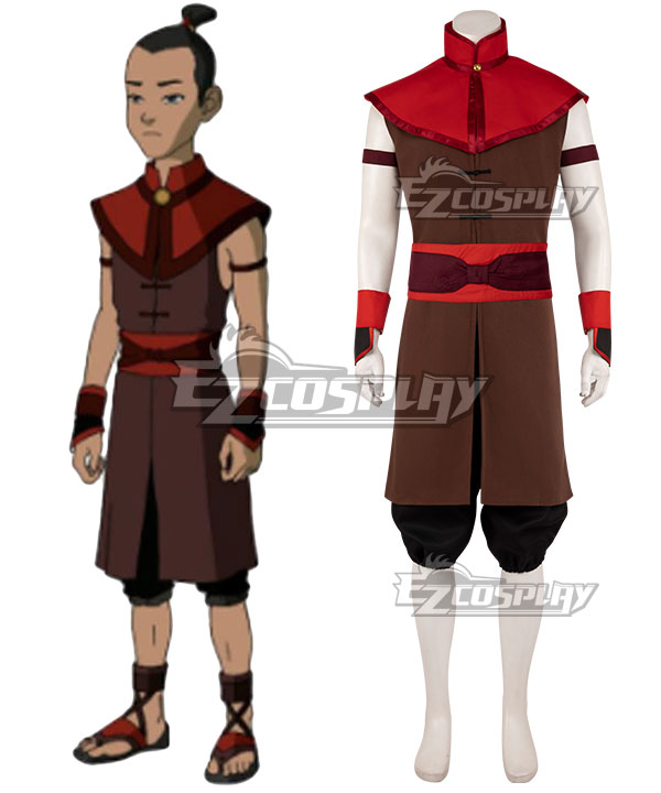 Avatar The Last Airbender Sokka Red Cosplay Costume