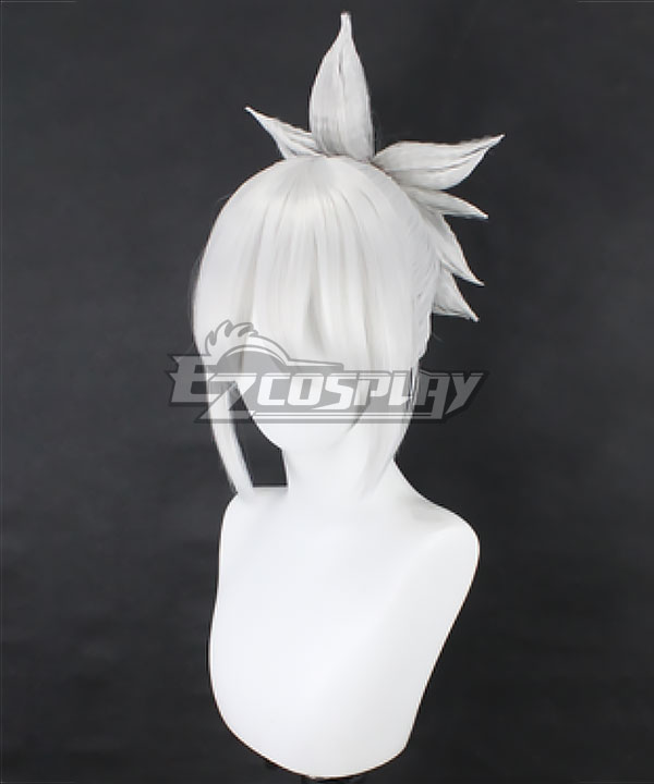 ayaka＊ Ayakashi Triangle Matsuri Kazamaki (Female) White Cosplay Wig