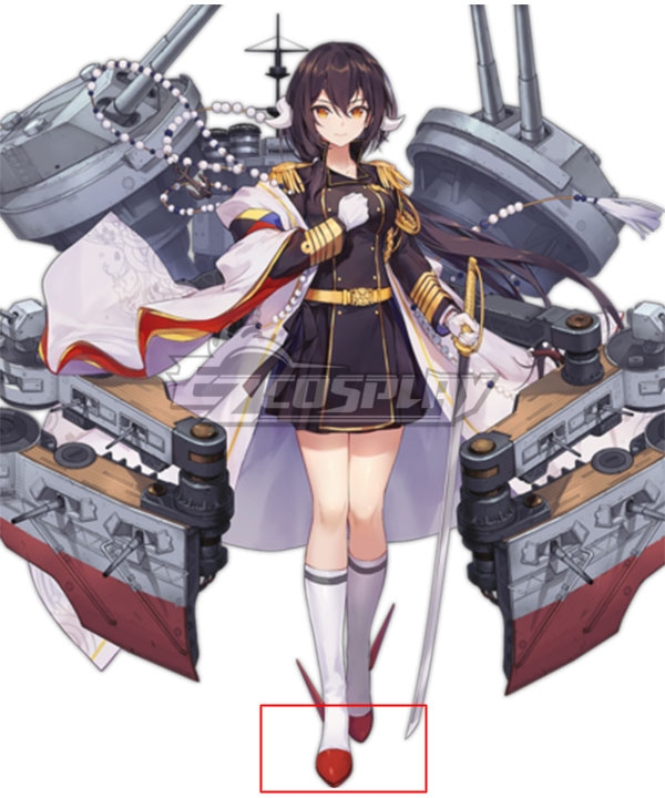 

Azur Lane Mikasa Red Cosplay Shoes