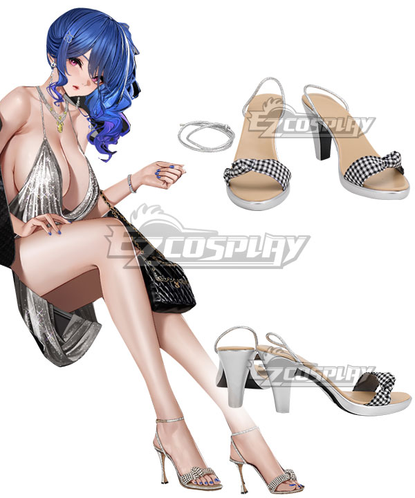 Azur Lane St. Louis Luxury Handle White Cosplay Shoes