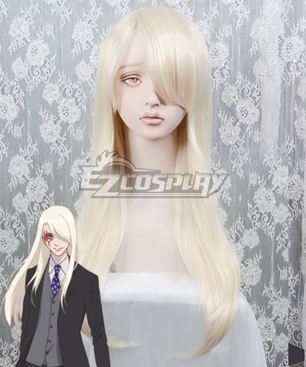 B: The Beginning Minatsuki Golden White Cosplay Wig