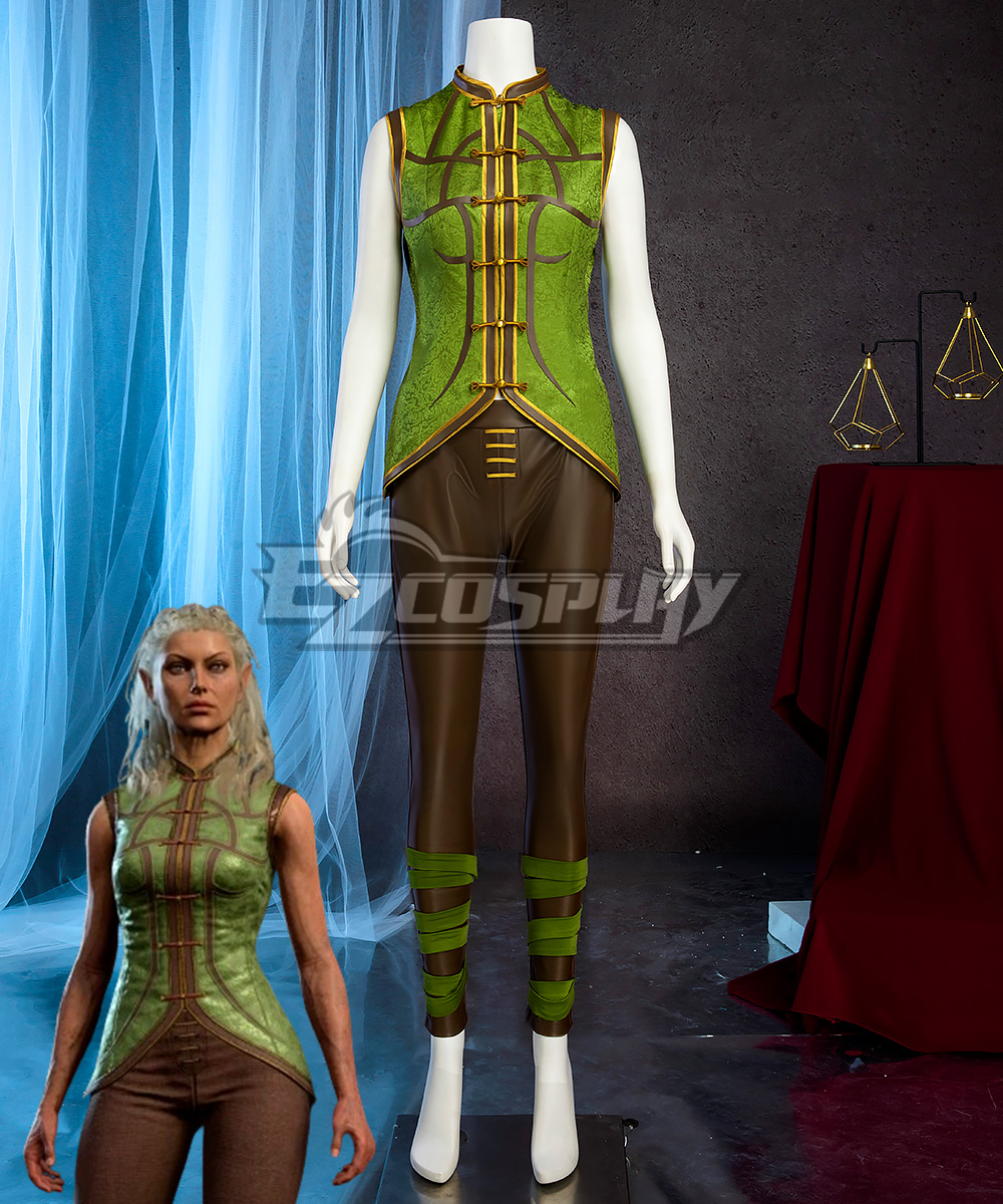 Baldur's Gate III BG3 Jaheira Camp Cosplay Costume