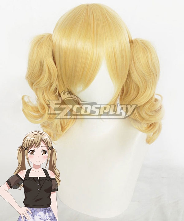 BanG Dream ! Girls Band Party! Ichigaya Arisa Golden Cosplay Wig