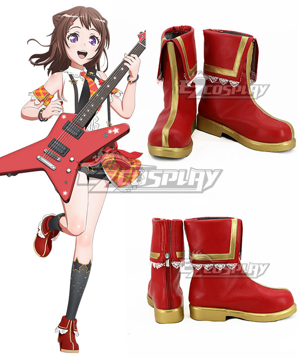 BanG Dream! Poppin' Party Kasumi Toyama Red Cosplay Shoes