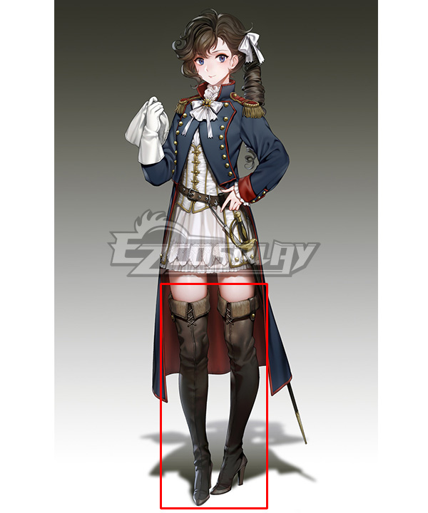 Banner of the Maid Pauline Bonaparte Black Cosplay Boots