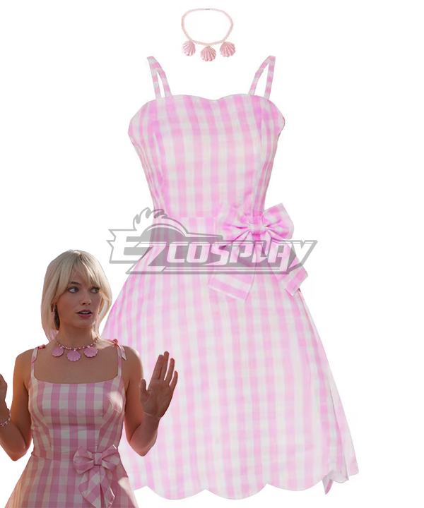 Barbie 2023 Film Barbie Pink Dress Cosplay Costume