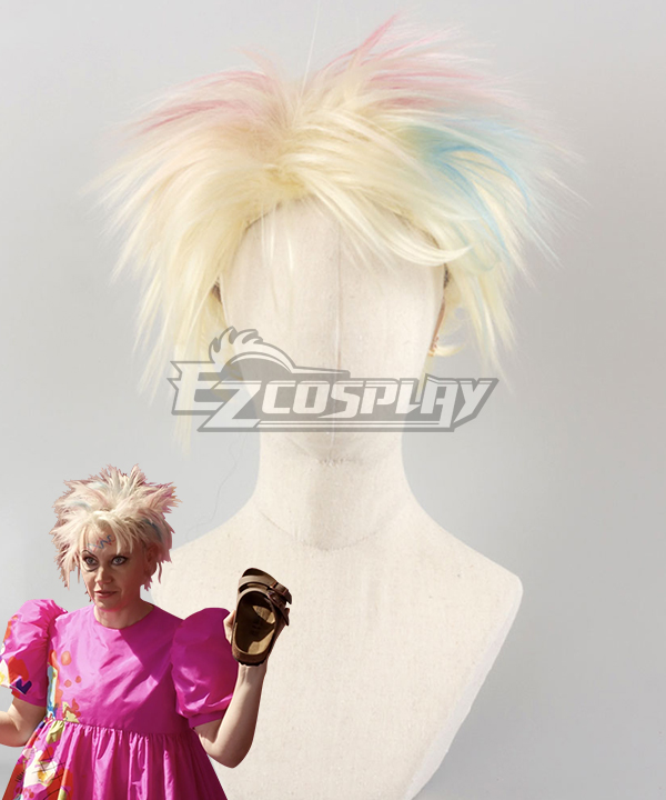 Barbie 2023 Film Kate McKinnon Weird Barbie Doll Cosplay Wig