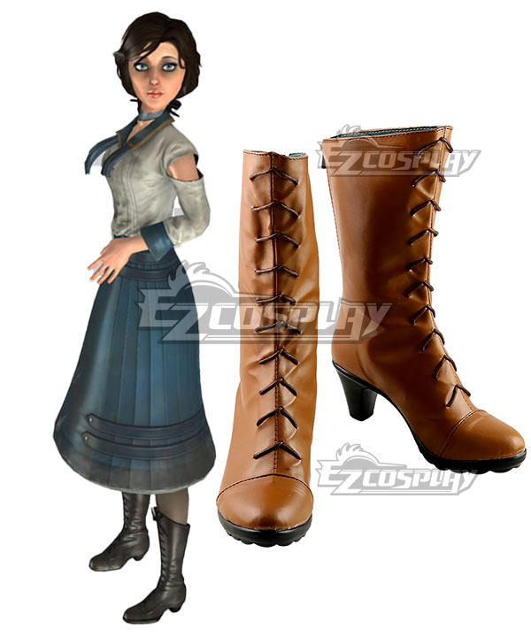 Bioshock Infinite Elizabeth Brown Cosplay Boots