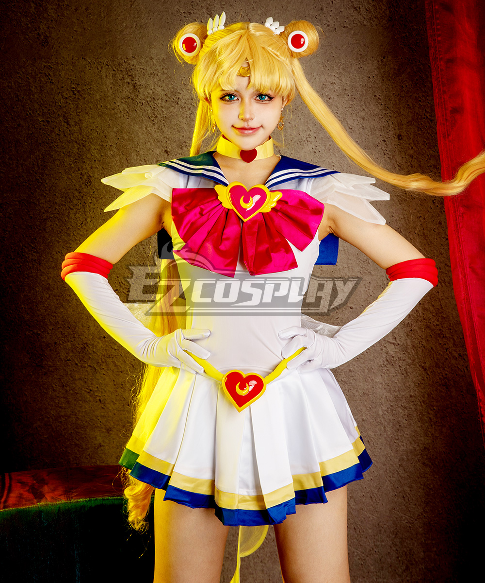 Sailor Moon Usagi Cosplay Kostüm – 11-teiliges Set Für Super S Combat, In US-Größen