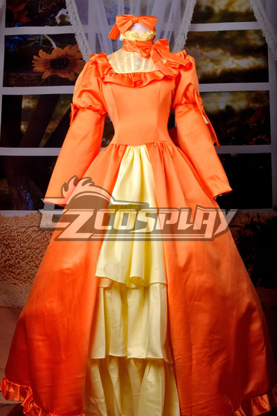 

Black Bulter Elizabeth Orange Dress Cosplay Costume