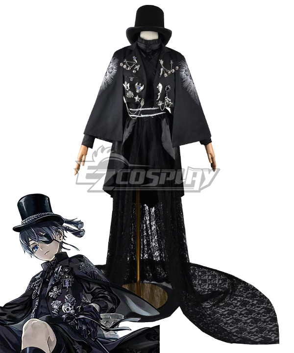Black Butler 15th Anniversary Ciel Phantomhive Black Cosplay Costume