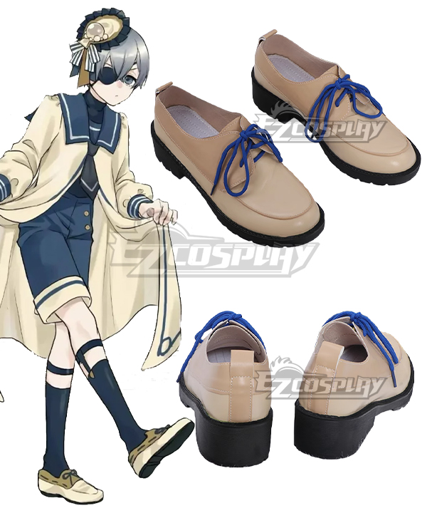 Black Butler Ciel Phantomhive Scallop Yellow Cosplay Shoes