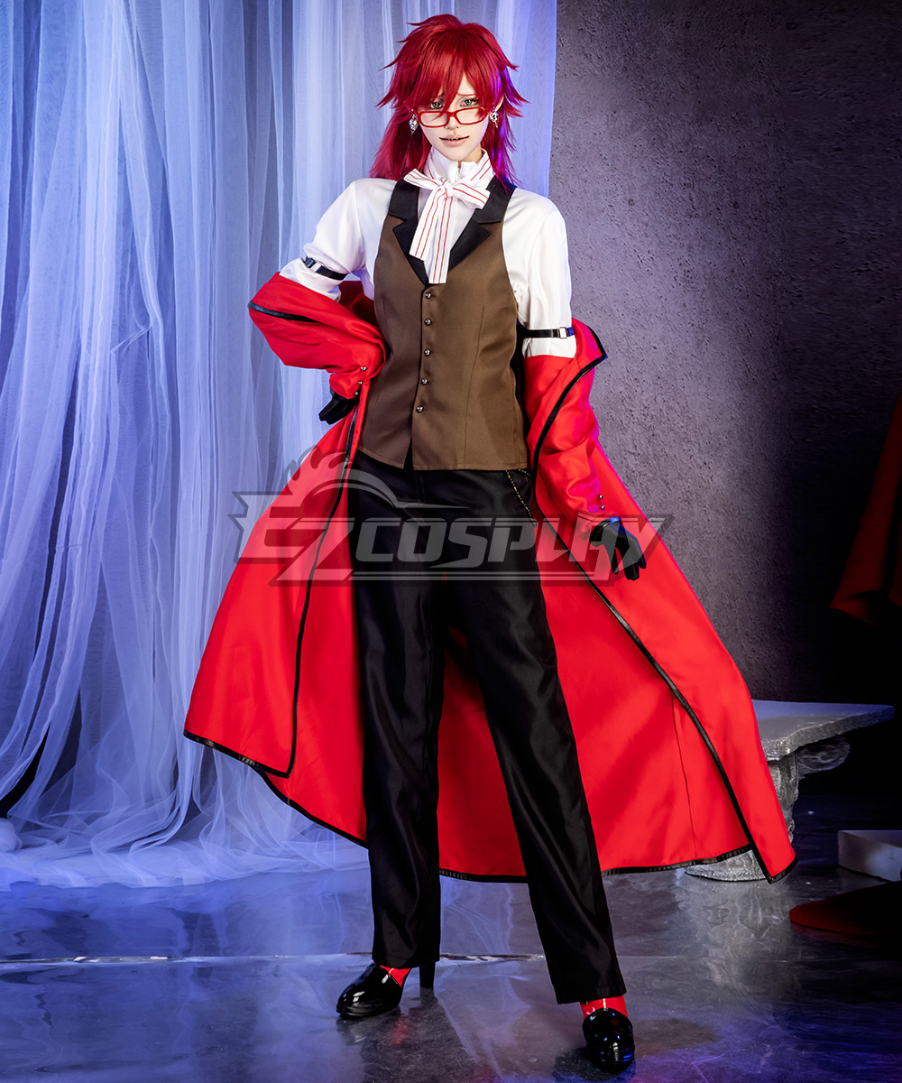 Black Butler Grell Sutcliff Red Butler Shinigami Cosplay Costume